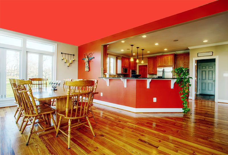 A warm and earthy hardwood floor that is so effortless to clean